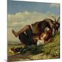 Shepherd boy with goats, 1853-Thomas Fearnley-Mounted Giclee Print