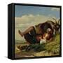 Shepherd boy with goats, 1853-Thomas Fearnley-Framed Stretched Canvas