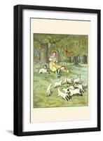 Shepherd Lays His Flute for Lambs-Randolph Caldecott-Framed Art Print