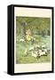 Shepherd Lays His Flute for Lambs-Randolph Caldecott-Framed Stretched Canvas