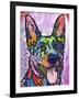 Shepherd Love, Dogs, Pets, Ears, Happy, Panting, Tongue, Love, Pop Art, Colorful, Stencils-Russo Dean-Framed Giclee Print