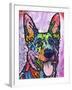 Shepherd Love, Dogs, Pets, Ears, Happy, Panting, Tongue, Love, Pop Art, Colorful, Stencils-Russo Dean-Framed Giclee Print