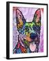 Shepherd Love, Dogs, Pets, Ears, Happy, Panting, Tongue, Love, Pop Art, Colorful, Stencils-Russo Dean-Framed Giclee Print