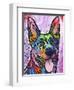 Shepherd Love, Dogs, Pets, Ears, Happy, Panting, Tongue, Love, Pop Art, Colorful, Stencils-Russo Dean-Framed Giclee Print