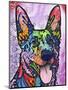 Shepherd Love, Dogs, Pets, Ears, Happy, Panting, Tongue, Love, Pop Art, Colorful, Stencils-Russo Dean-Mounted Giclee Print