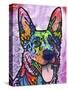 Shepherd Love, Dogs, Pets, Ears, Happy, Panting, Tongue, Love, Pop Art, Colorful, Stencils-Russo Dean-Stretched Canvas