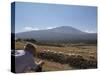 Shepherd, Mount Etna, Sicily, Italy-Oliviero Olivieri-Stretched Canvas