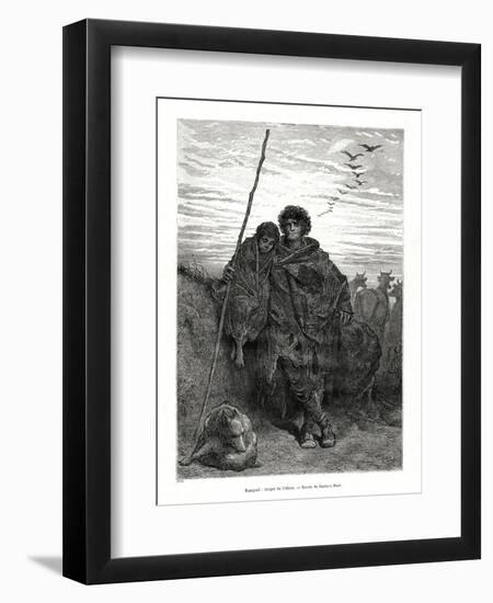 Shepherd of Alava, Spain, 1886-Gustave Doré-Framed Premium Giclee Print