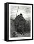 Shepherd of Alava, Spain, 1886-Gustave Doré-Framed Stretched Canvas