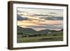 Shepherd on horse rounding up yaks at sunset, Burentogtokh district, Hovsgol province, Mongolia, Ce-Francesco Vaninetti-Framed Photographic Print