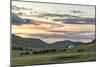 Shepherd on horse rounding up yaks at sunset, Burentogtokh district, Hovsgol province, Mongolia, Ce-Francesco Vaninetti-Mounted Photographic Print