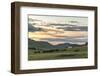 Shepherd on horse rounding up yaks at sunset, Burentogtokh district, Hovsgol province, Mongolia, Ce-Francesco Vaninetti-Framed Photographic Print