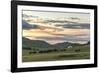 Shepherd on horse rounding up yaks at sunset, Burentogtokh district, Hovsgol province, Mongolia, Ce-Francesco Vaninetti-Framed Photographic Print