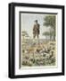 Shepherd on Stilts, Landes, France-null-Framed Giclee Print