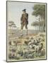 Shepherd on Stilts, Landes, France-null-Mounted Giclee Print