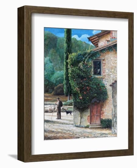 Shepherd, Peralta, Tuscany, 2001-Trevor Neal-Framed Giclee Print