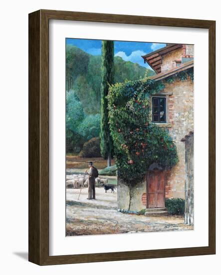 Shepherd, Peralta, Tuscany, 2001-Trevor Neal-Framed Giclee Print