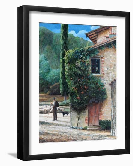 Shepherd, Peralta, Tuscany, 2001-Trevor Neal-Framed Giclee Print