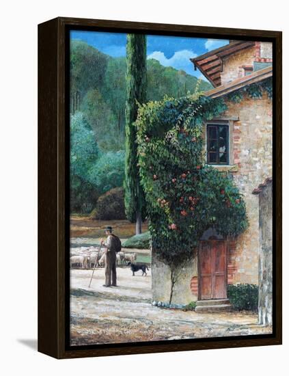 Shepherd, Peralta, Tuscany, 2001-Trevor Neal-Framed Stretched Canvas