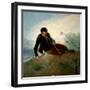 Shepherd playing a Dulzaina, 1786-1787-Francisco de Goya y Lucientes-Framed Giclee Print