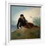 Shepherd Playing a Pipe, 1786-7-Francisco de Goya-Framed Giclee Print