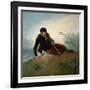 Shepherd Playing a Pipe, 1786-7-Francisco de Goya-Framed Giclee Print