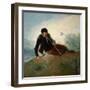 Shepherd Playing a Pipe, 1786-7-Francisco de Goya-Framed Giclee Print