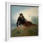 Shepherd Playing a Pipe, 1786-7-Francisco de Goya-Framed Giclee Print