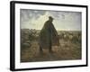 Shepherd Tending His Flock, Early 1860S-Jean-François Millet-Framed Giclee Print