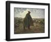 Shepherd Tending His Flock, Early 1860S-Jean-François Millet-Framed Giclee Print