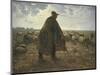 Shepherd Tending His Flock, Early 1860S-Jean-François Millet-Mounted Giclee Print