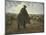 Shepherd Tending His Flock, Early 1860S-Jean-François Millet-Mounted Giclee Print