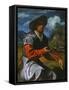 Shepherd with a Flute, c.1525-Giovanni Girolamo Savoldo-Framed Stretched Canvas