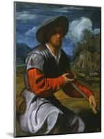 Shepherd with a Flute, c.1525-Giovanni Girolamo Savoldo-Mounted Giclee Print