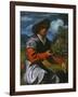 Shepherd with a Flute, c.1525-Giovanni Girolamo Savoldo-Framed Giclee Print