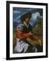 Shepherd with a Flute, c.1525-Giovanni Girolamo Savoldo-Framed Giclee Print