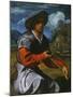 Shepherd with a Flute, c.1525-Giovanni Girolamo Savoldo-Mounted Giclee Print