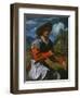 Shepherd with a Flute, c.1525-Giovanni Girolamo Savoldo-Framed Giclee Print