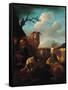 Shepherd with Animals-Rosa da Tivoli,-Framed Stretched Canvas