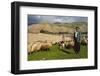 Shepherd with His Herd of Sheep in Ahmedawa on the Border of Iran-Michael Runkel-Framed Photographic Print