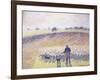 Shepherd with Sheep, 1888-Camille Pissarro-Framed Giclee Print