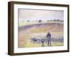 Shepherd with Sheep, 1888-Camille Pissarro-Framed Giclee Print