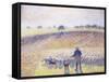 Shepherd with Sheep, 1888-Camille Pissarro-Framed Stretched Canvas