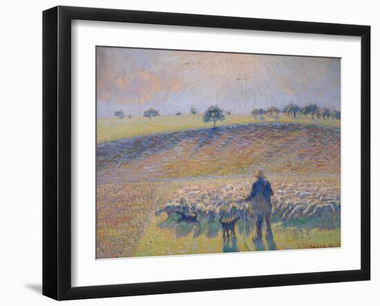 Shepherd with Sheep (Berger Avec Moutons), 1888-Canaletto-Framed Giclee Print