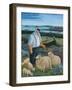 Shepherd with Sheep in River Landscape-Margaret Loxton-Framed Giclee Print