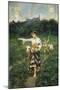 Shepherdess, 1877-Francesco Paolo Michetti-Mounted Giclee Print