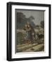 Shepherdess Defended by Her Dog, Illustration from 'Le Petit Journal: Supplement Illustre'-Henri Meyer-Framed Giclee Print