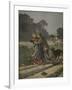 Shepherdess Defended by Her Dog, Illustration from 'Le Petit Journal: Supplement Illustre'-Henri Meyer-Framed Giclee Print