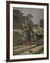 Shepherdess Defended by Her Dog, Illustration from 'Le Petit Journal: Supplement Illustre'-Henri Meyer-Framed Giclee Print