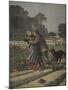 Shepherdess Defended by Her Dog, Illustration from 'Le Petit Journal: Supplement Illustre'-Henri Meyer-Mounted Giclee Print